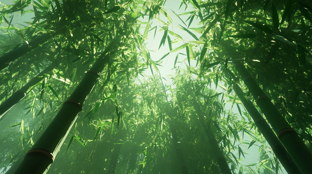 意境竹林宁静绿竹林