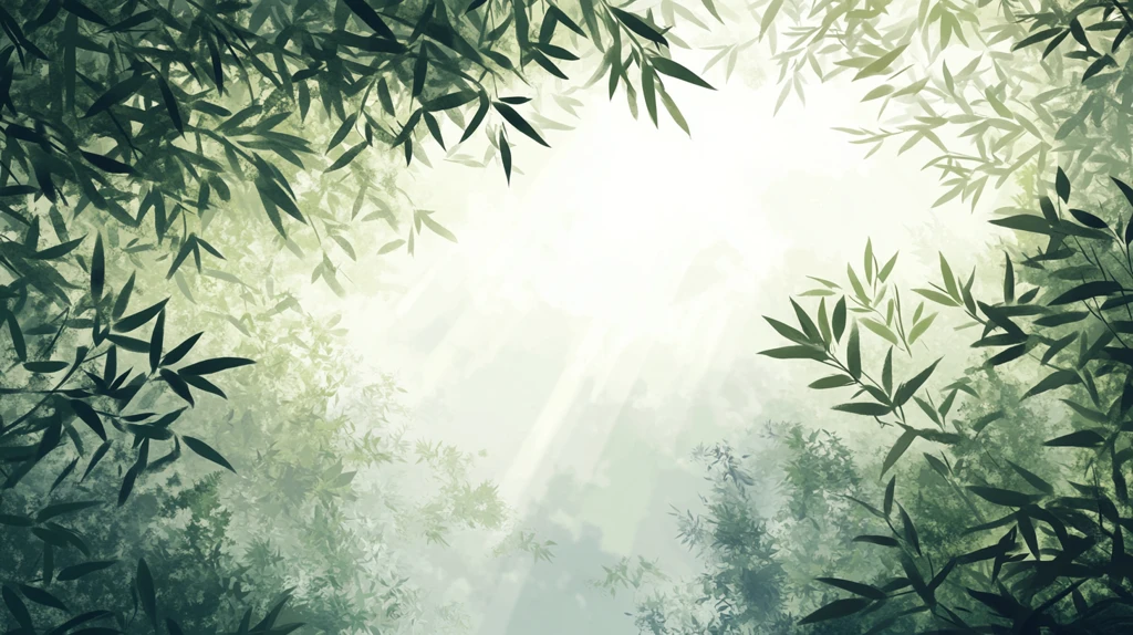 竹林背景插画