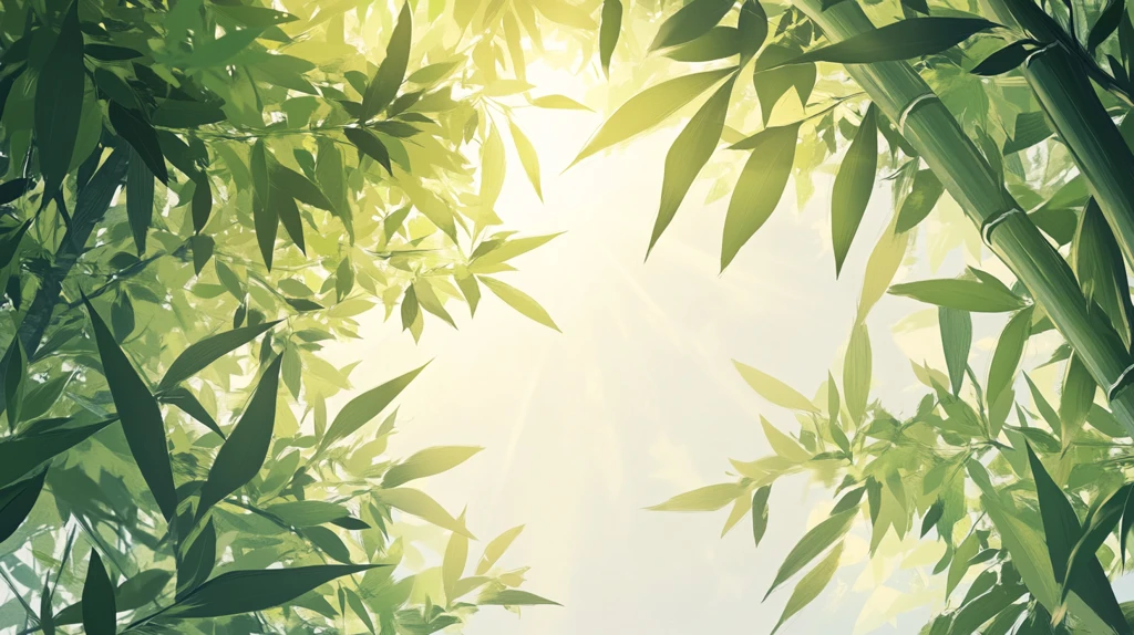 竹林背景插画