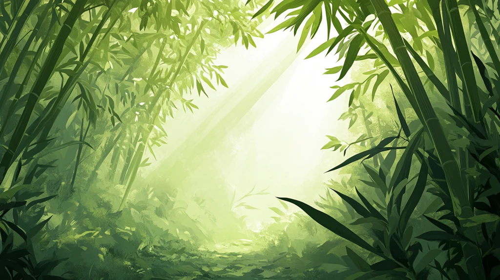 竹林背景插画