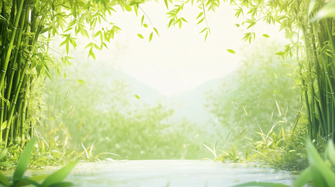竹林山水背景