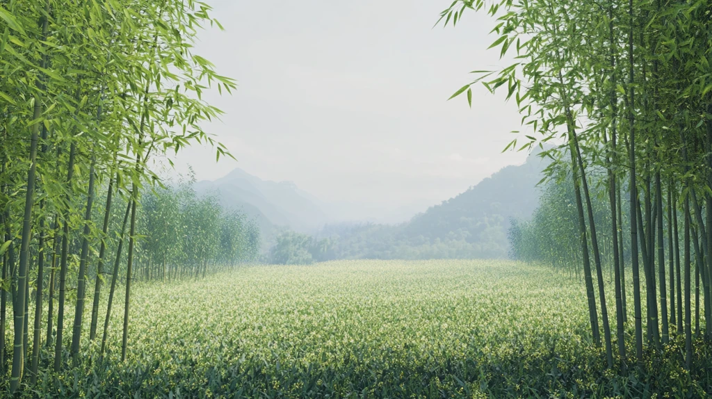 竹林山水背景