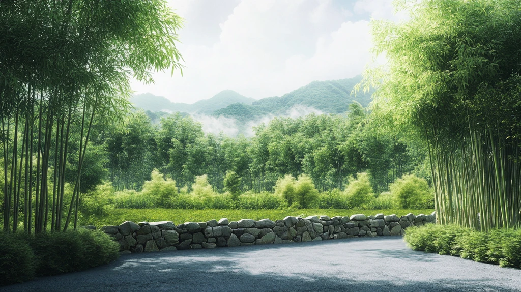 新中式意境竹林