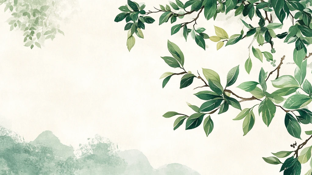 桂花树枝叶背景