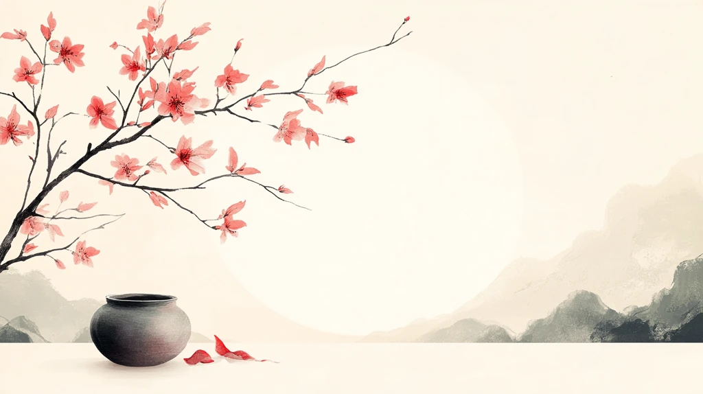 新中式红叶插画