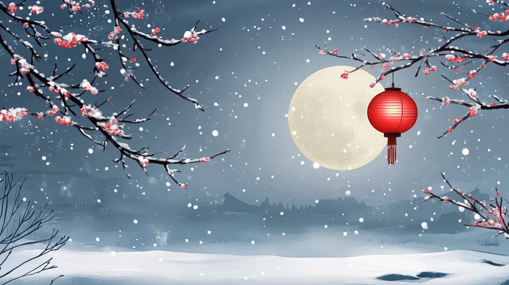 北方地区新年背景