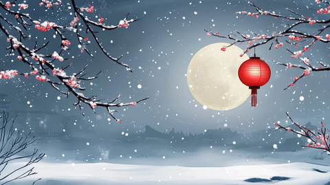 北方地区新年背景