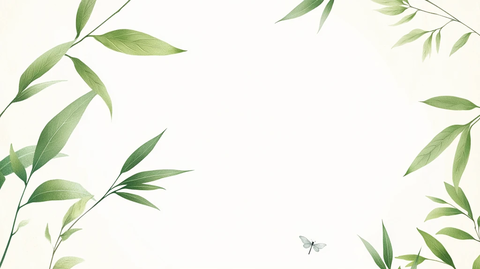 竹叶边框背景素材