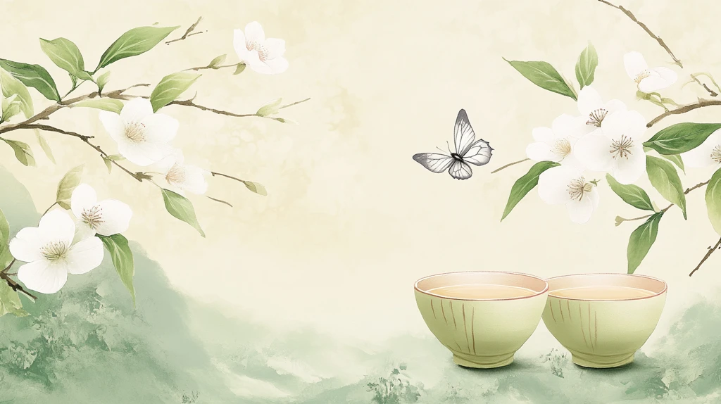 迎春茶话会背景