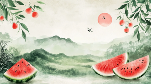 夏日西瓜插画