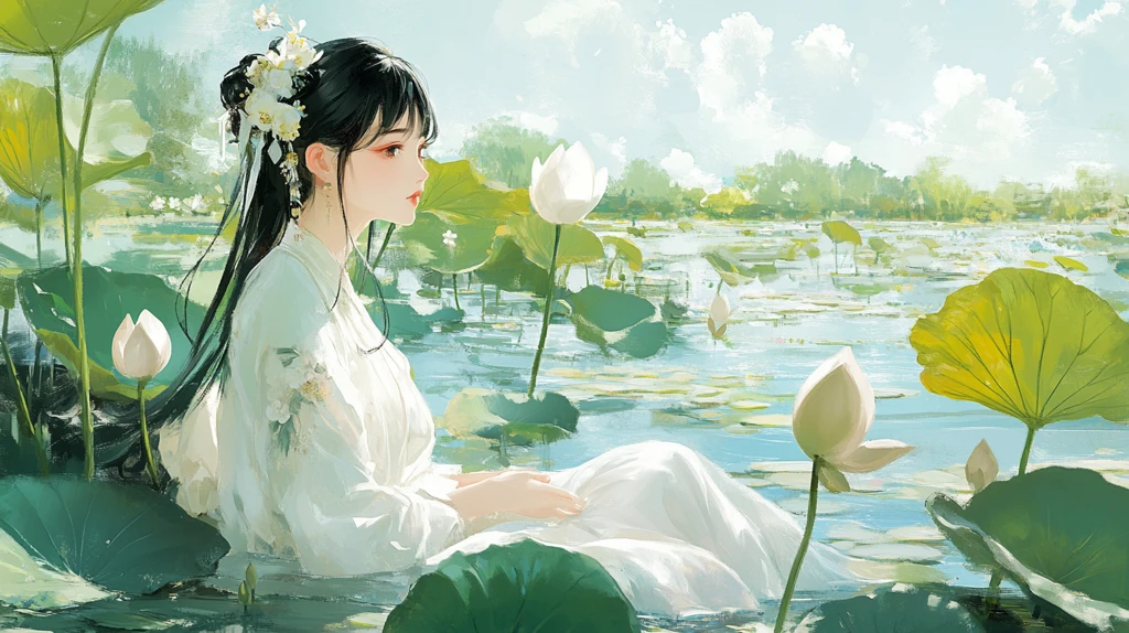 仙气清冷少女壁纸图片