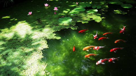 荷塘与金鱼
