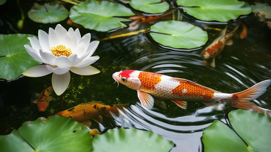 荷花池里的金鱼