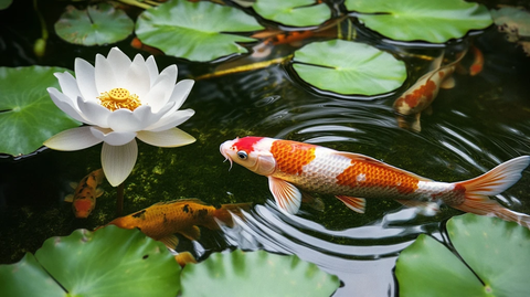 荷花池里的金鱼