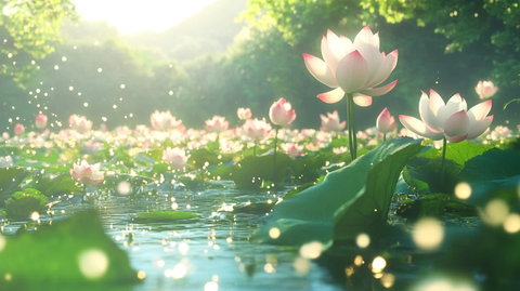 唯美荷花梦幻荷花