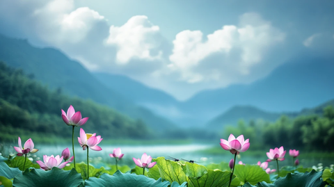 荷花高清电脑桌面壁纸