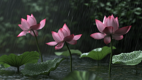 荷花高清电脑桌面壁纸