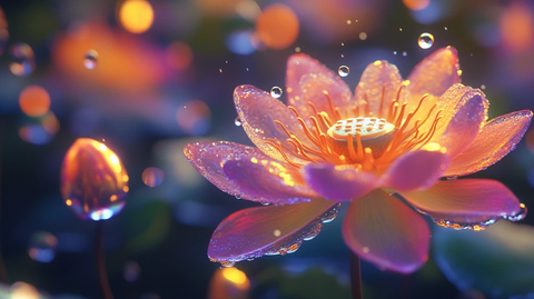 梦幻荷花唯美荷花