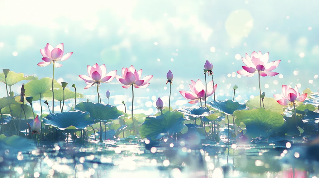 唯美荷花梦幻荷花