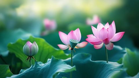 荷花高清电脑桌面壁纸