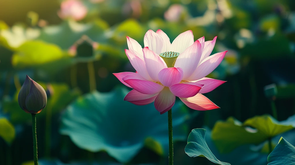 荷花高清电脑桌面壁纸