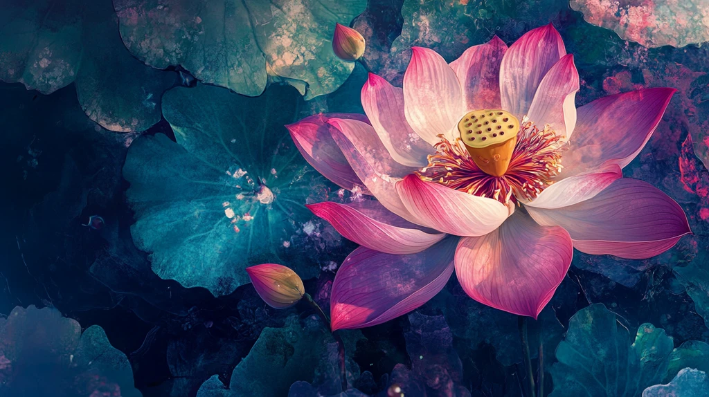 荷花高清电脑桌面壁纸