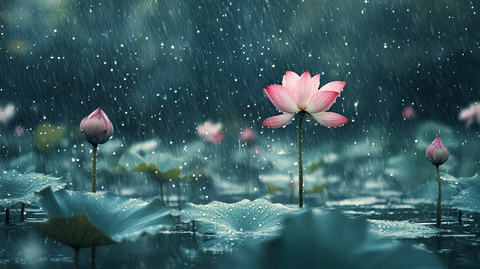 荷花高清电脑桌面壁纸