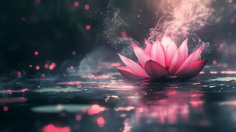 梦幻荷花意境荷花