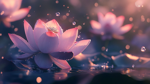 梦幻荷花唯美荷花