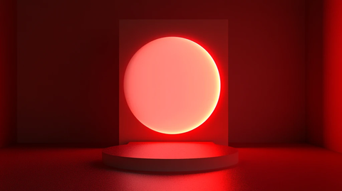 红色球体创意场景