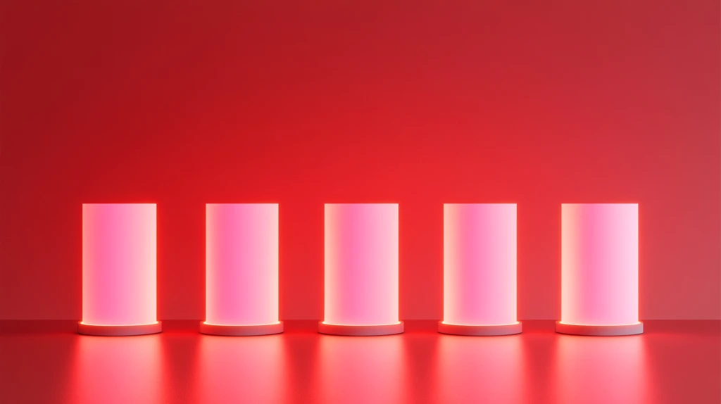 粉色圆柱体展示台