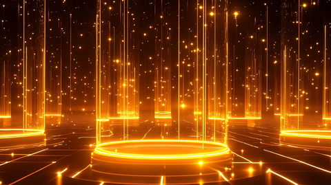 线体梦幻舞台棕色动感