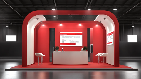 圆形展台你红色展台这