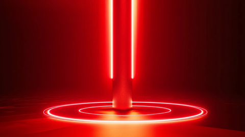 红色科技光线
