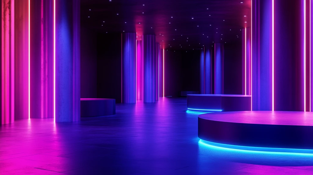 霓虹灯场景造型