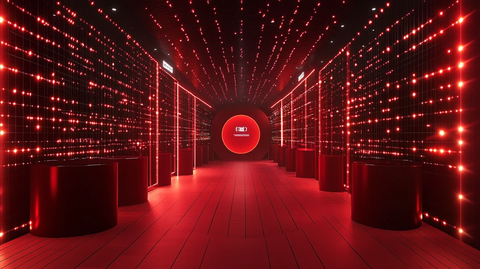 网红打卡直播背景