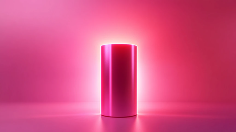 粉红色圆柱体