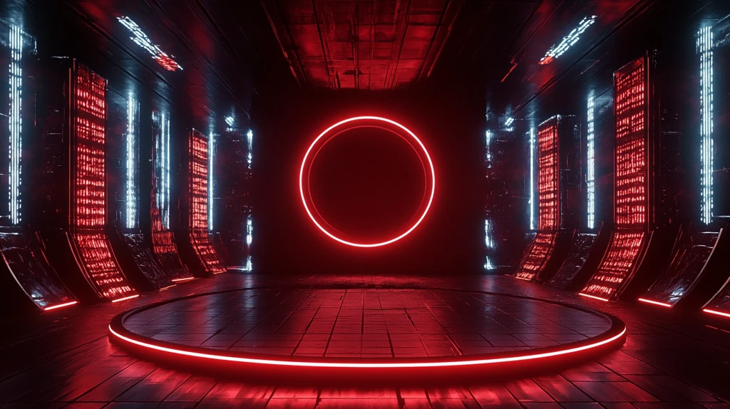 赛博朋克风格迎宾区