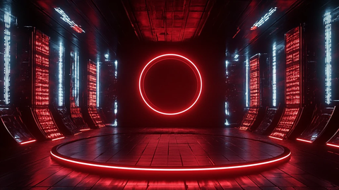 赛博朋克风格迎宾区