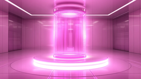 粉红色宇宙飞船内部