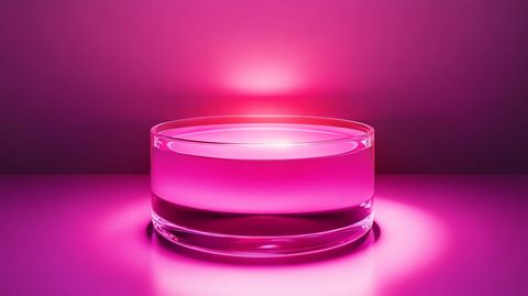 漂浮的粉红色平台