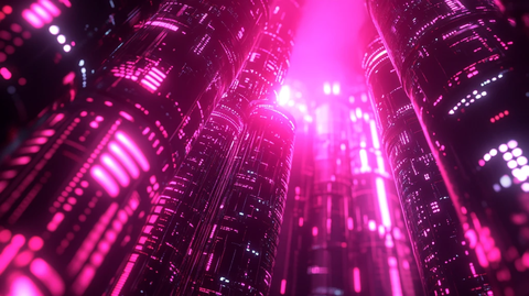 粉红色的外星城市