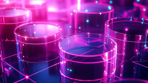 荧光色梦幻科技感