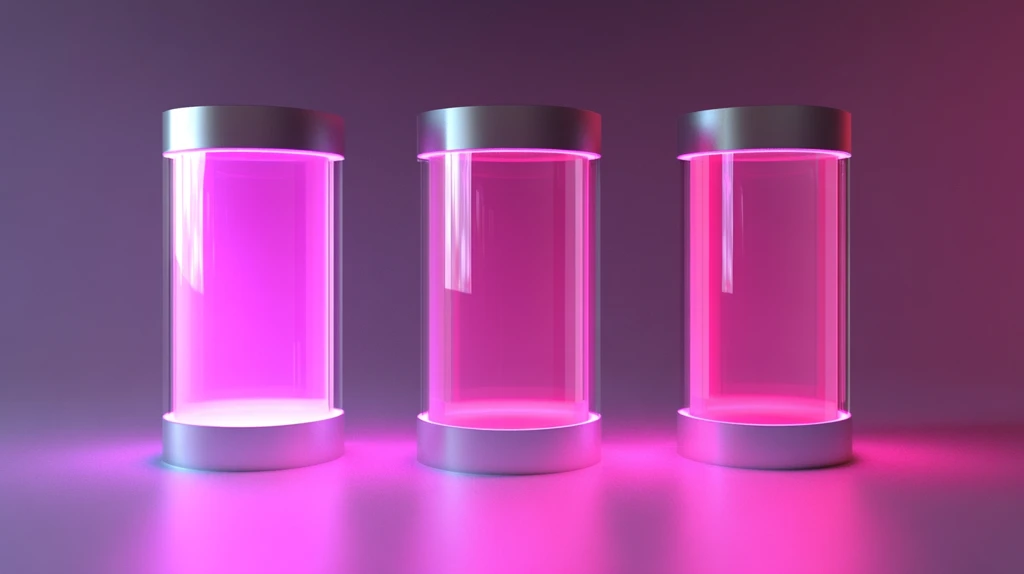 粉色圆柱体展示台