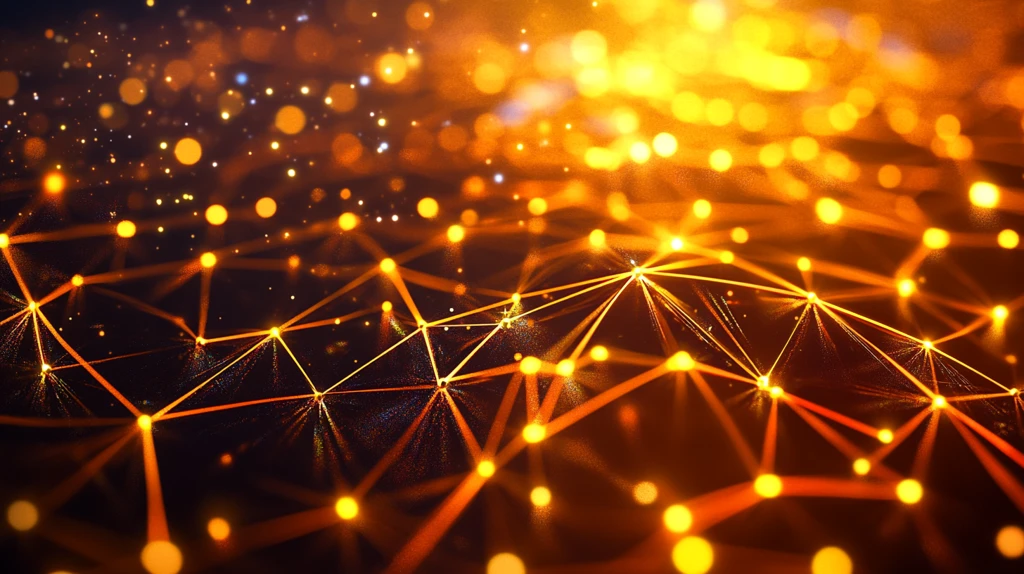 橙色科技信息网络光线