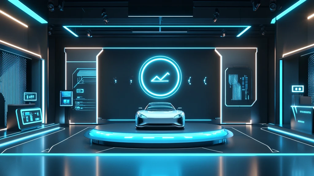 赛博朋克风格迎宾区