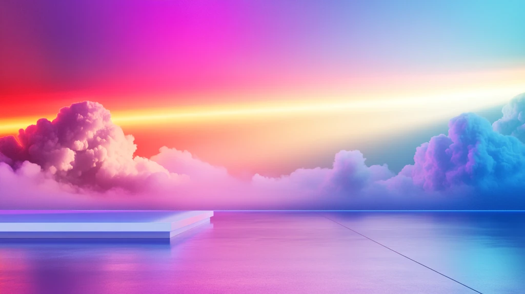 炫彩渐变展台背景