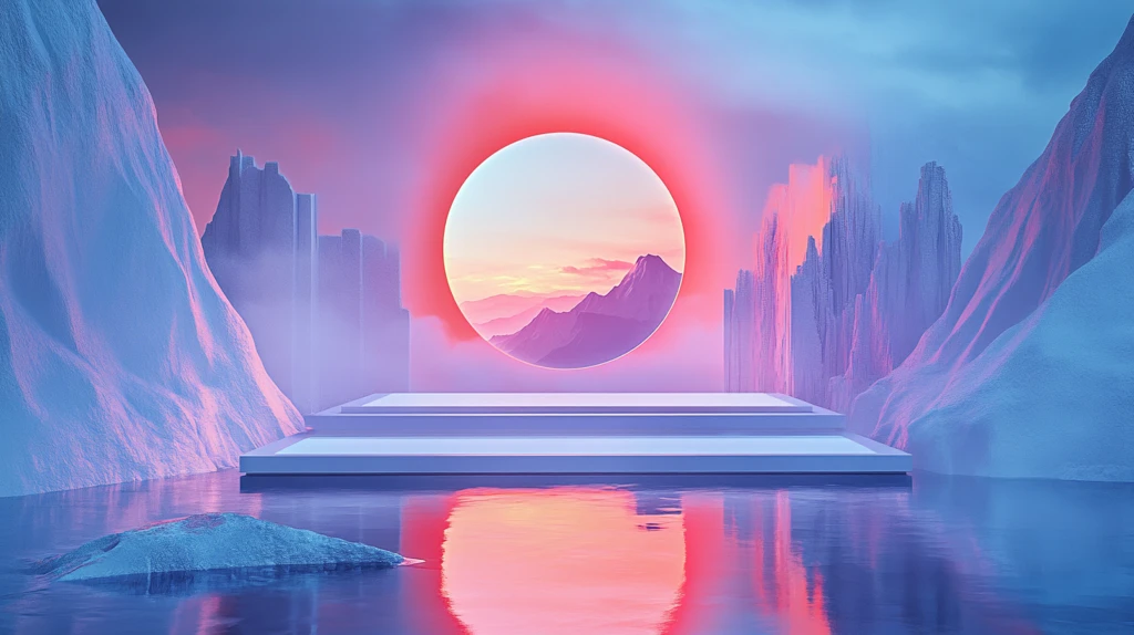 落日舞台效果图