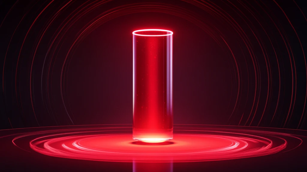 红色科技感光晕光