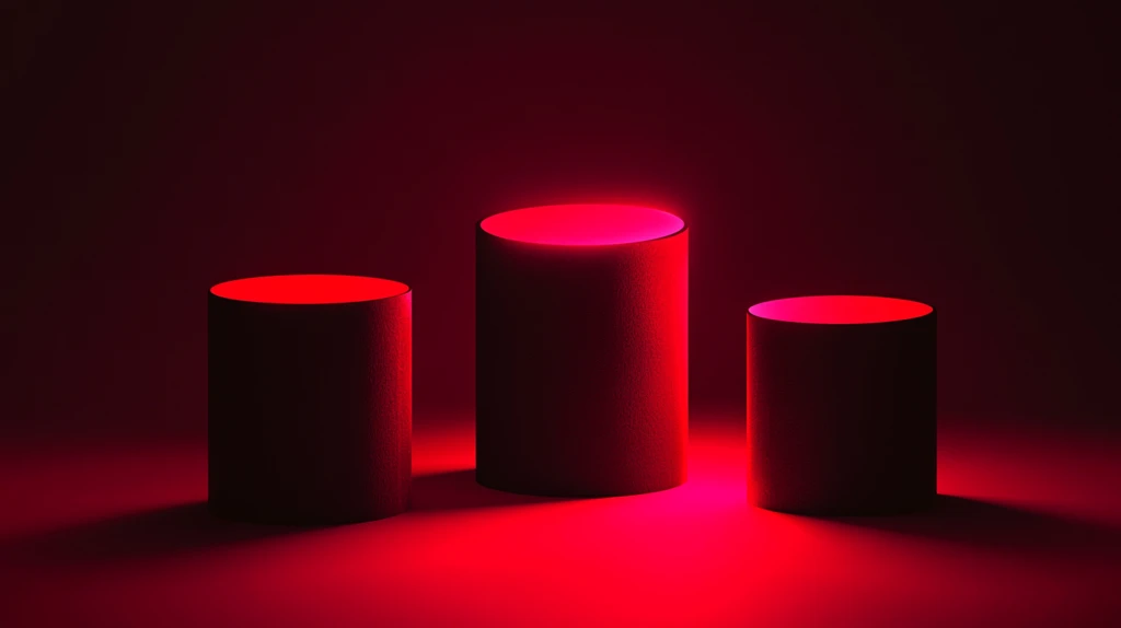 粉色圆柱体展示台